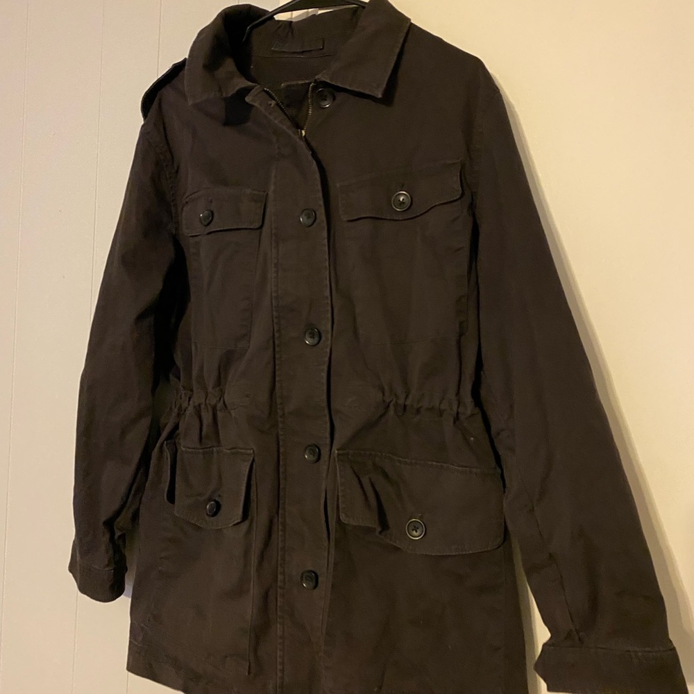 Banana Republic women’s black military Utility Jacket large